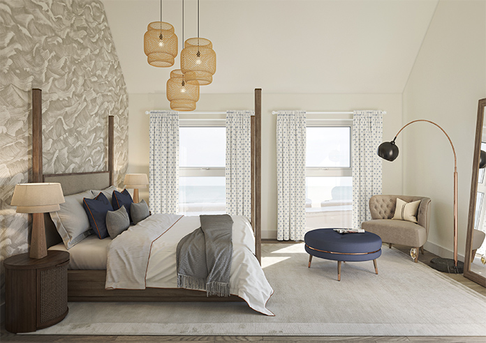 Hanalei, Sky Blue - Made to Measure Curtains - Image 7